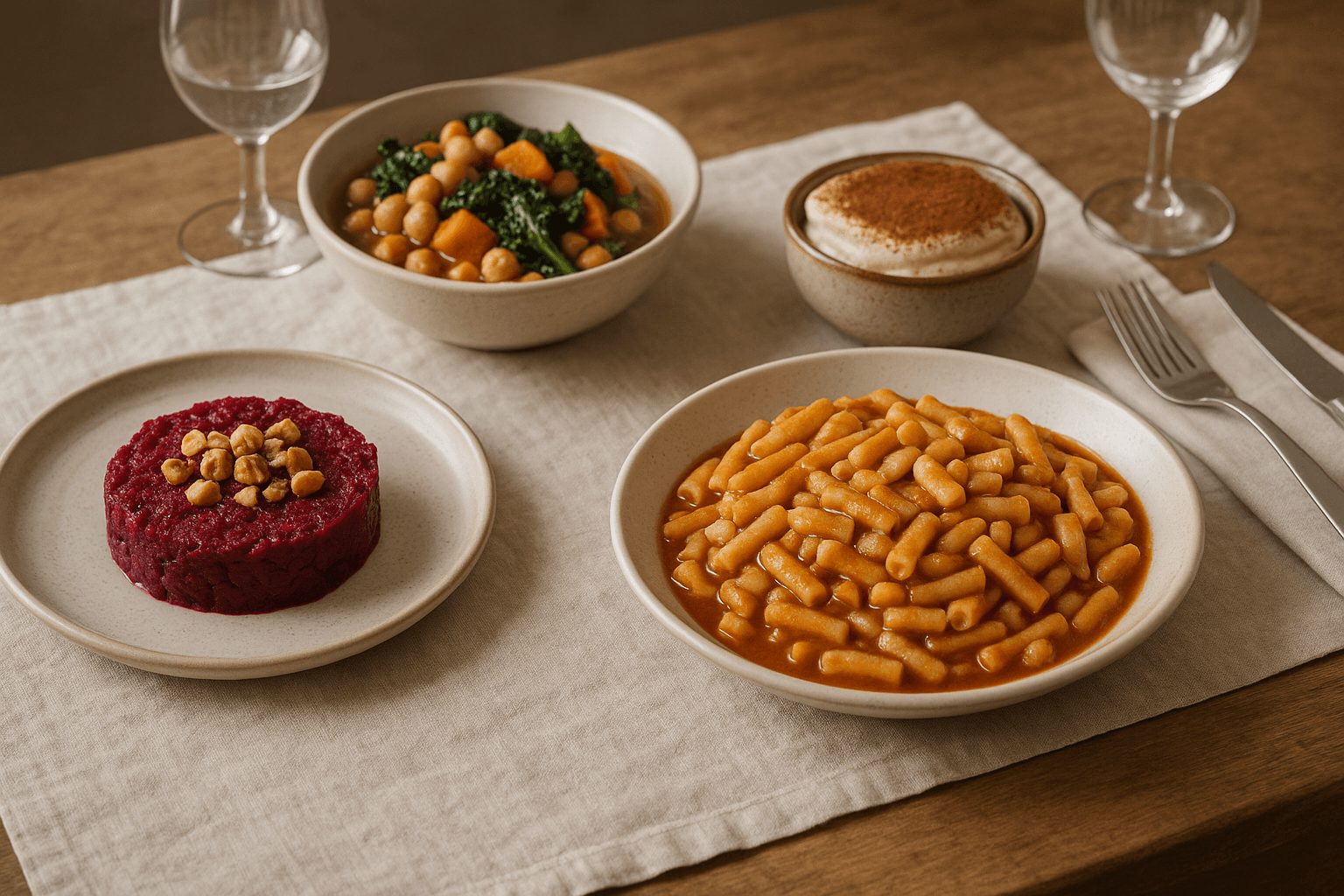 Menù cena con Pasta e Fagioli alla Napoletana: 4 portate gustose