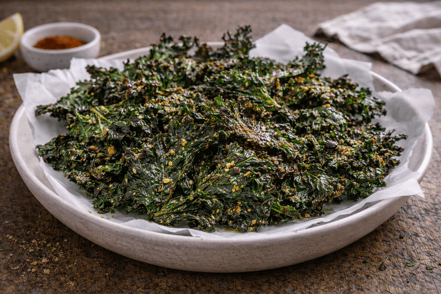 Chips di cavolo nero al forno