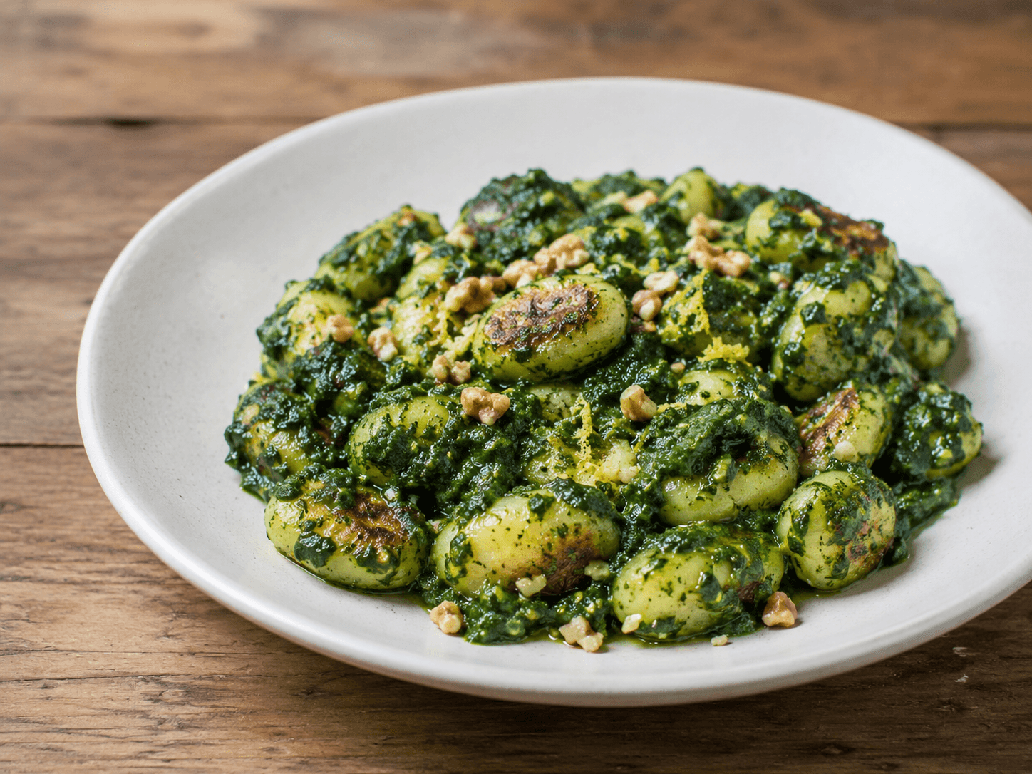 Gnocchi al pesto di cavolo nero