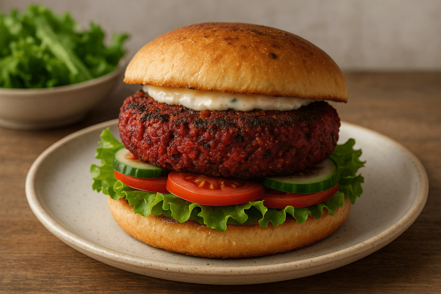 Hamburger Vegano di Ceci e Barbabietola