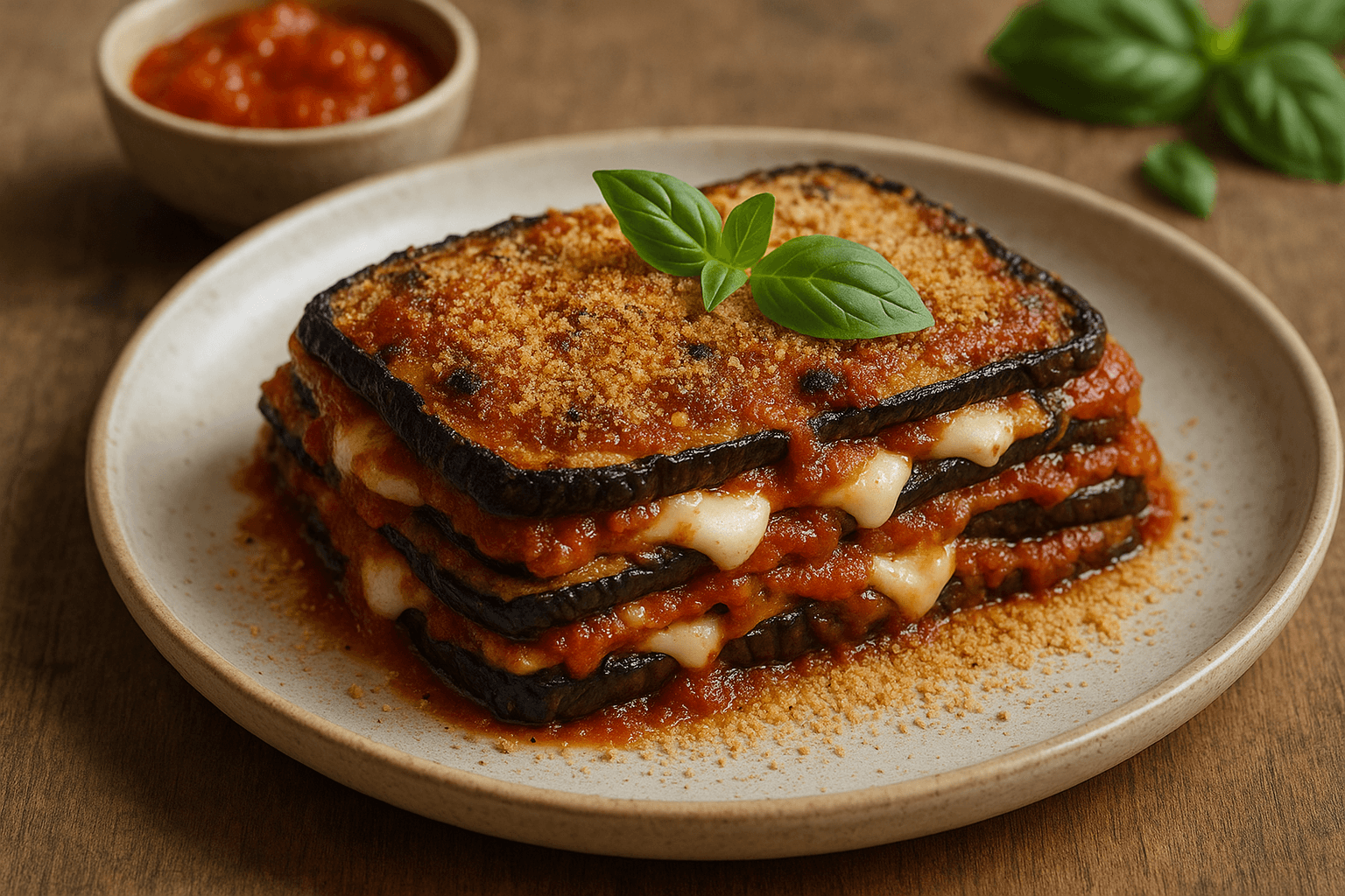 Melanzane alla Parmigiana Vegana