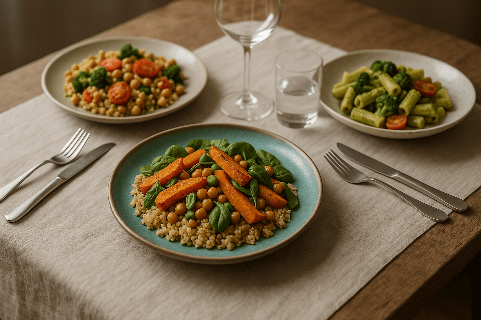 Menu cena vegana completa: 4 portate per stupire