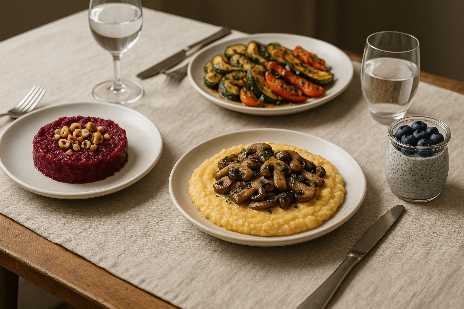 Menù pranzo con Verdure Grigliate Estive con Marinata Aromatica