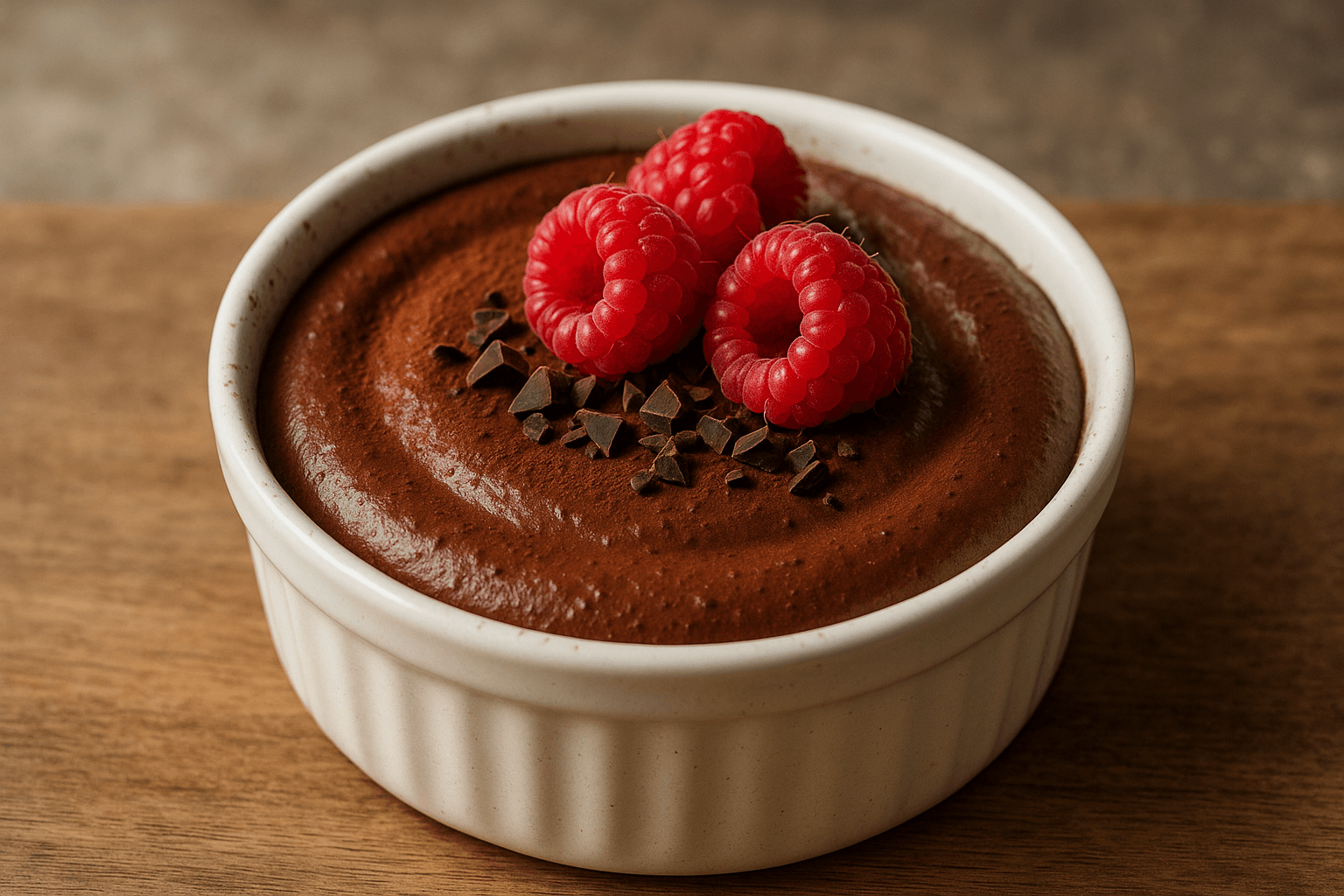 Mousse al Cioccolato Fondente con Acquafaba