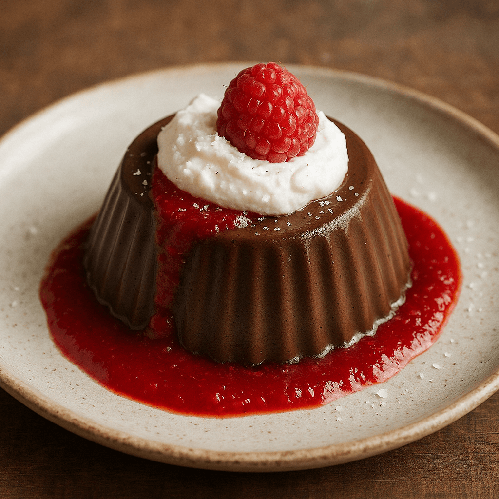 Panna Cotta al Cioccolato Fondente