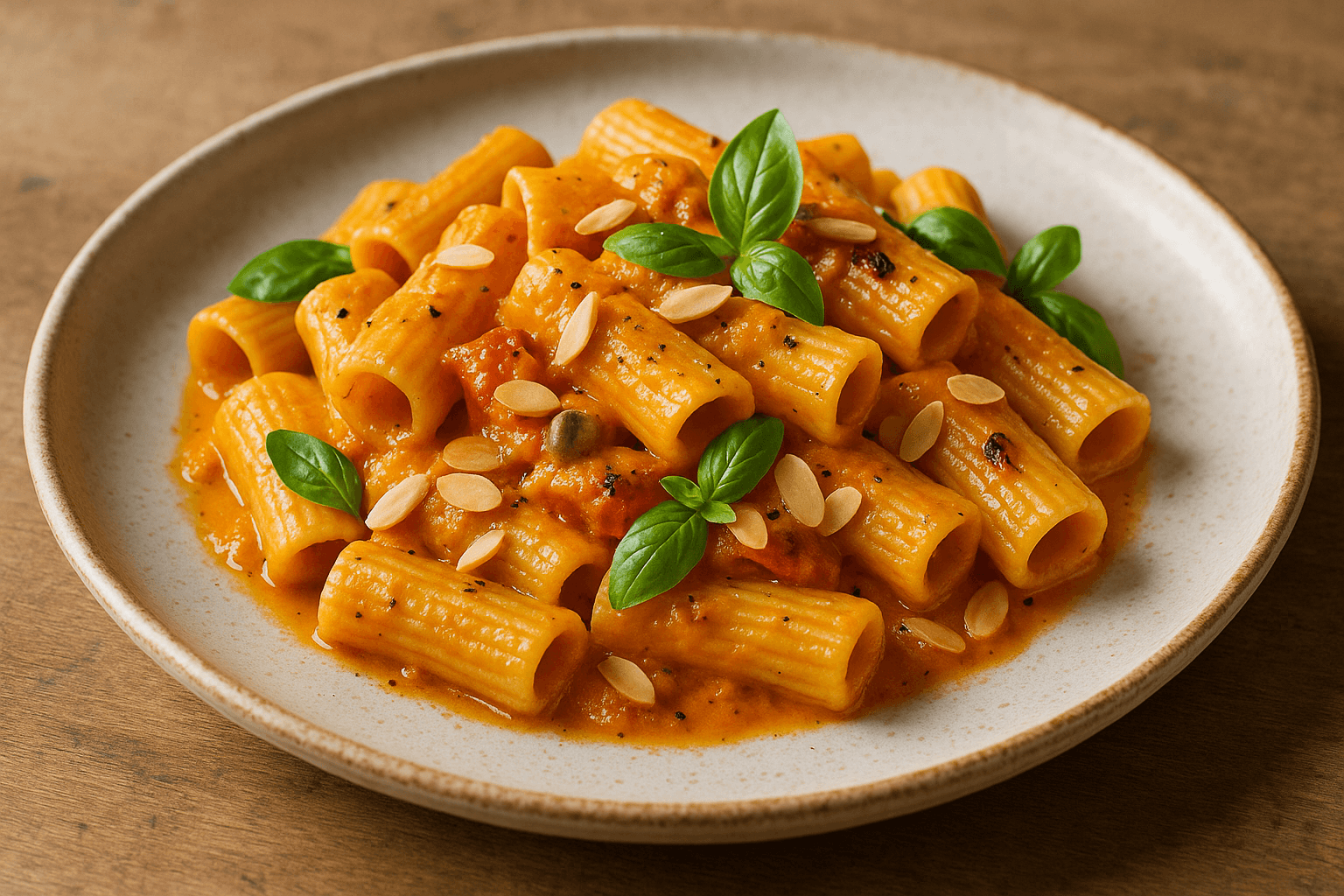 Pasta con Crema di Peperoni Arrostiti