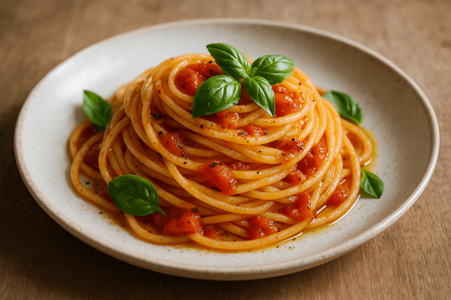 Pasta al Pomodoro Fresco e Basilico