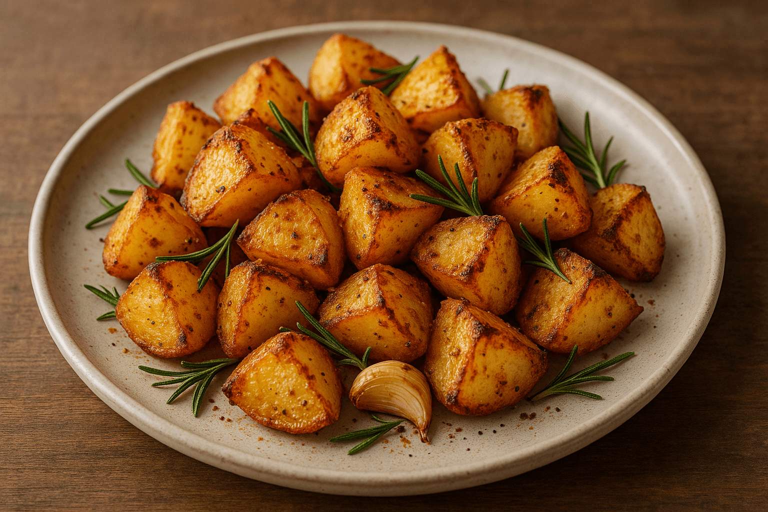 Patate al Forno Croccanti con Aglio e Rosmarino
