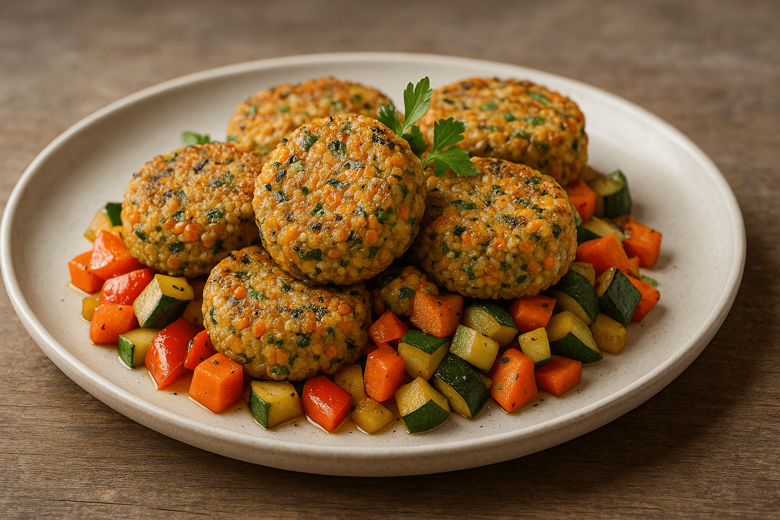 Polpette di quinoa e verdure al forno