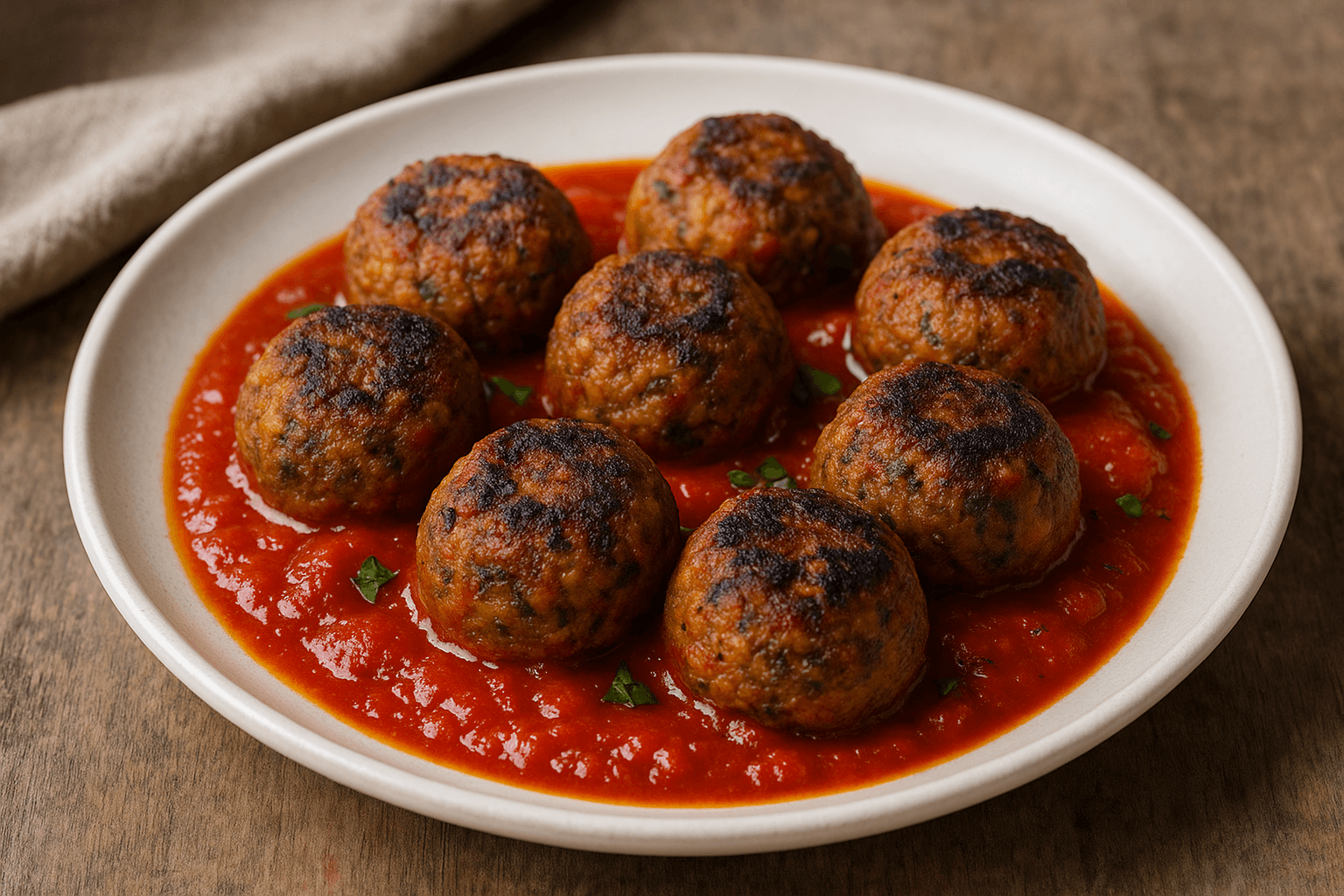 Polpette di Lenticchie al Sugo di Pomodoro