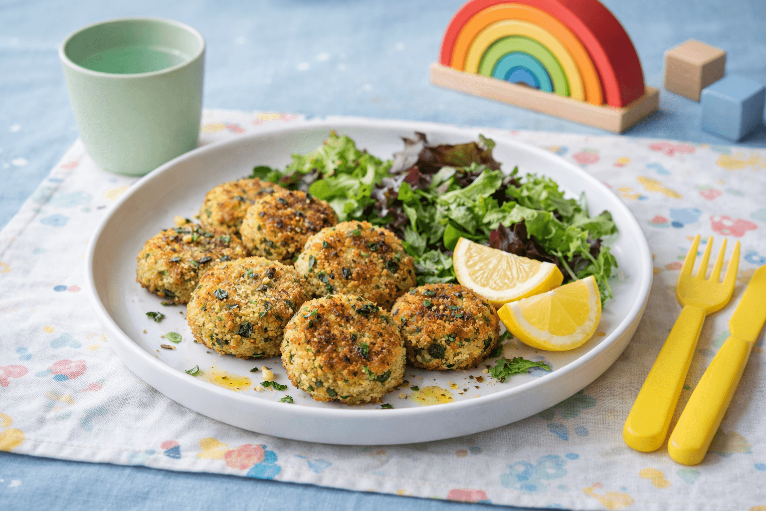Polpette croccanti di zucchine e farina di ceci