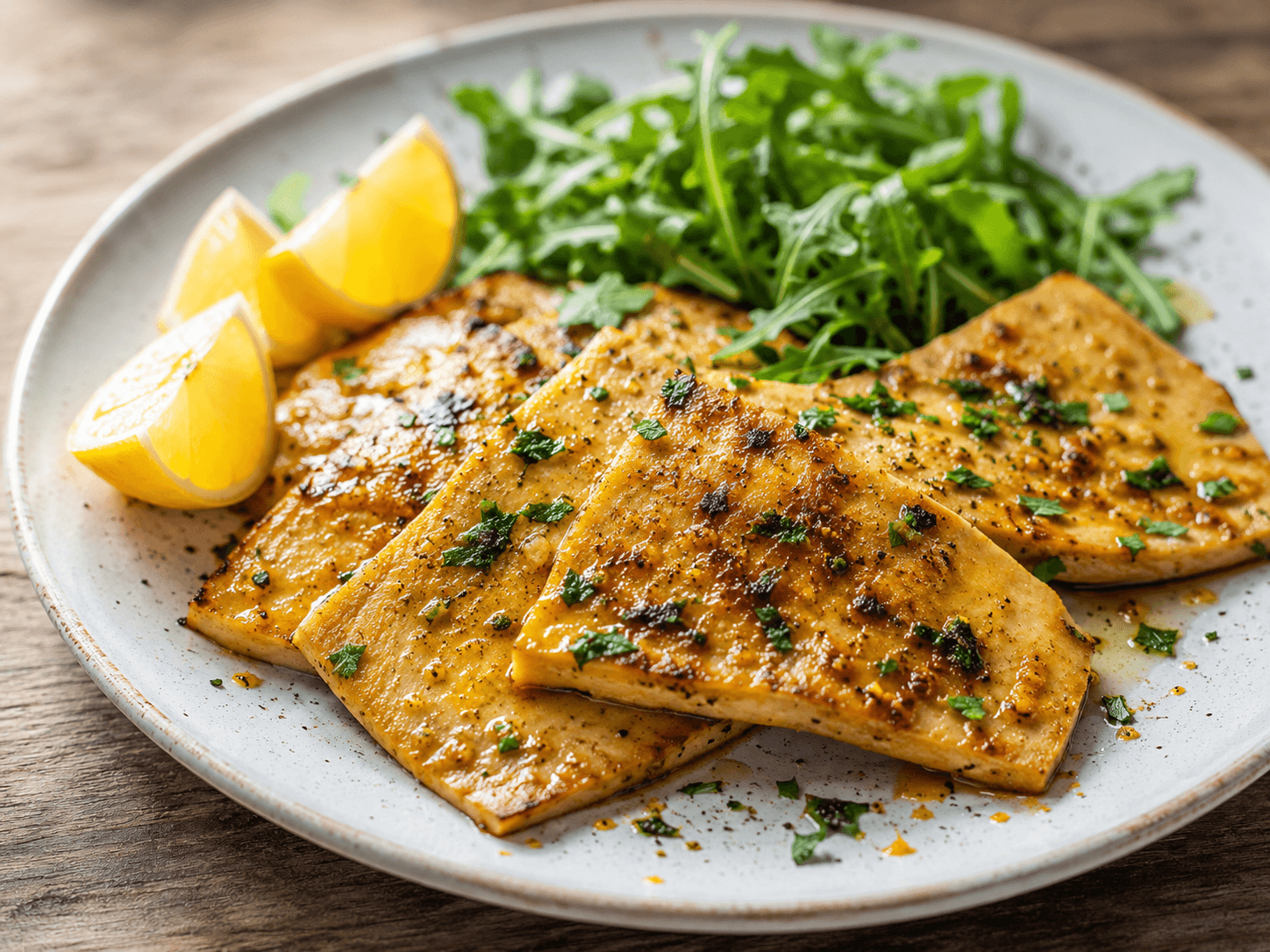 Scaloppine di Tofu marinate agli agrumi