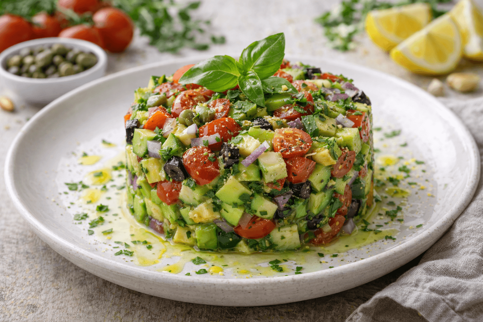 Tartare di verdure e avocado