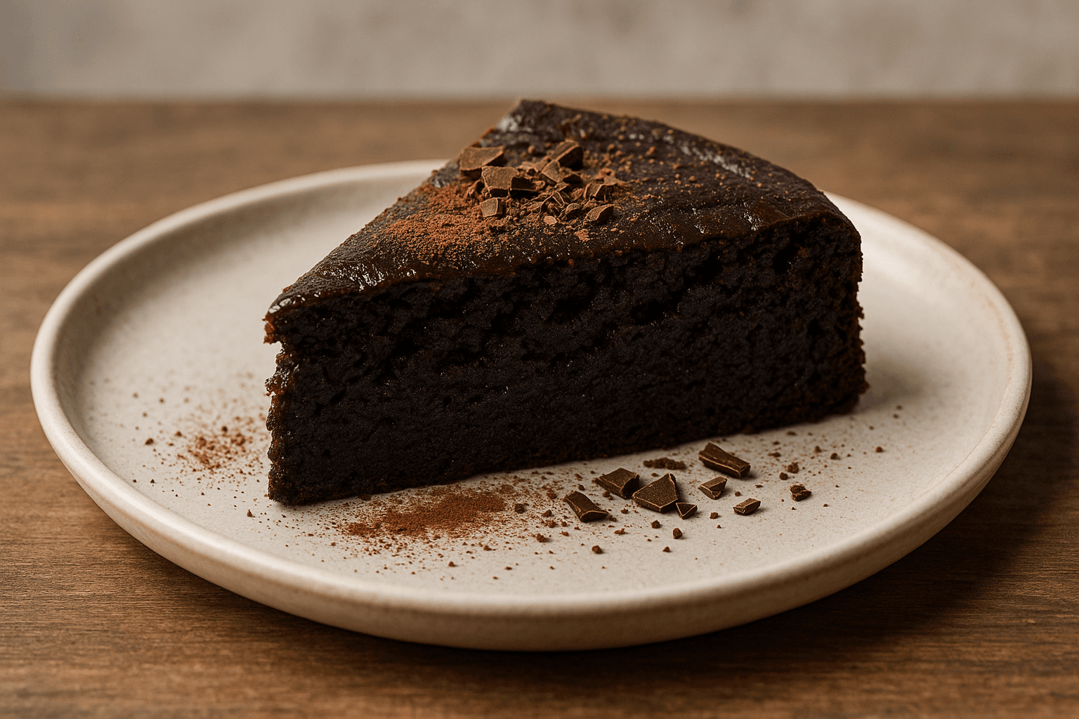 Torta al Cioccolato Fondente Senza Uova