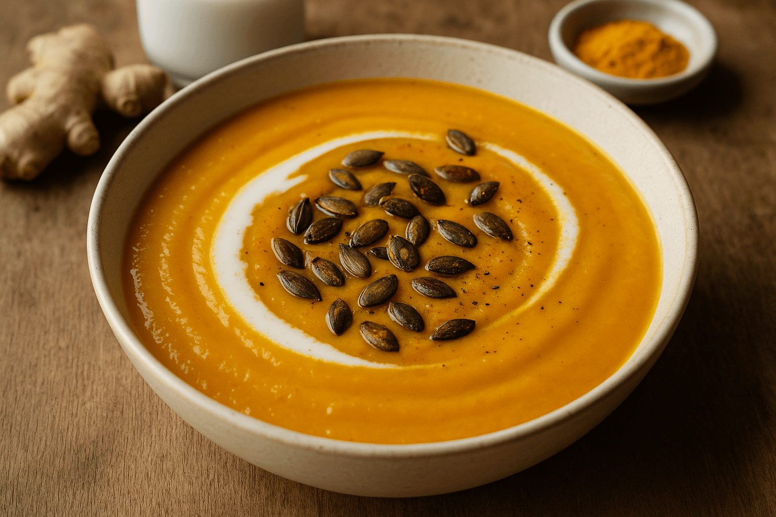 Vellutata di Zucca e Cocco con Zenzero