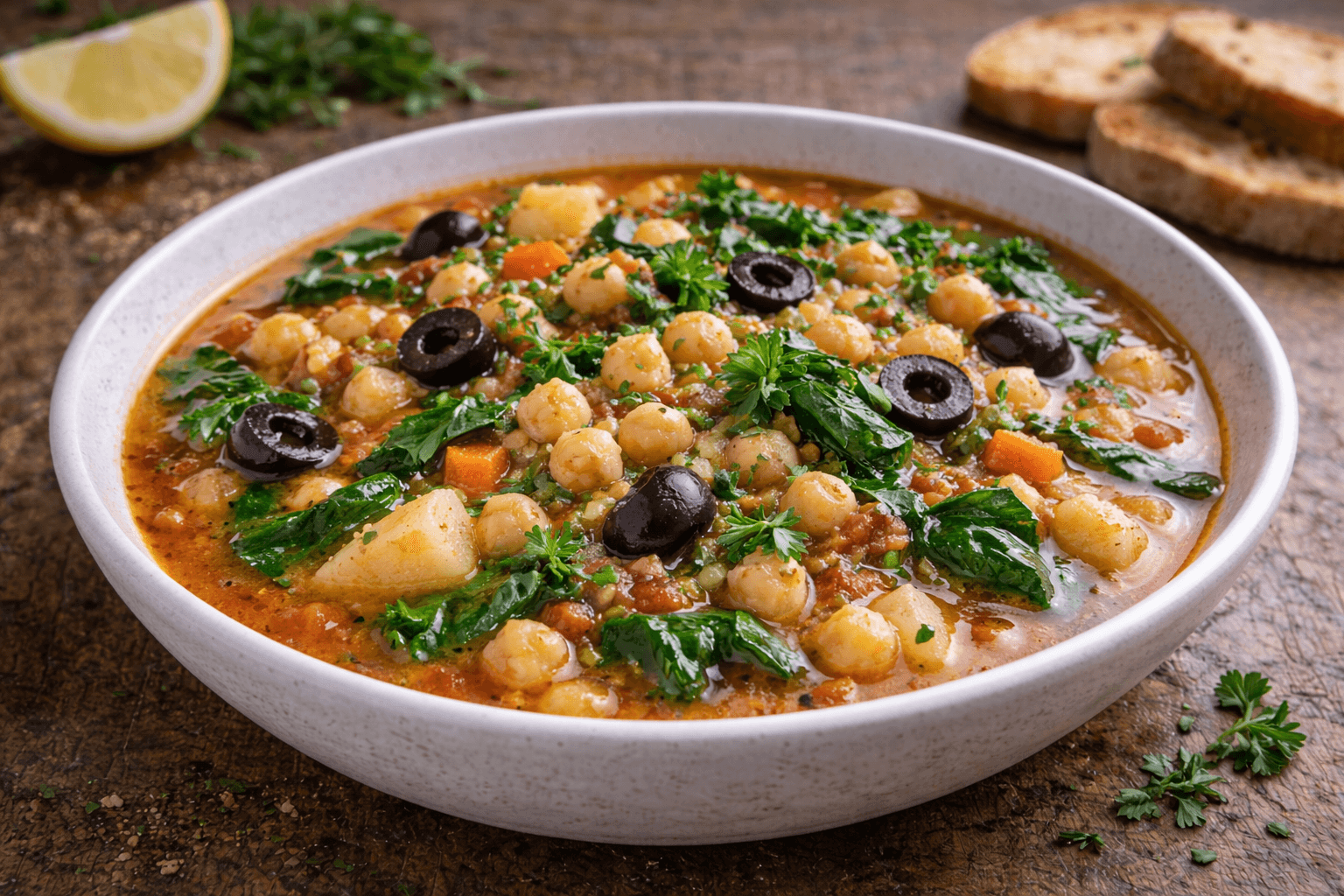 Zuppa di ceci alla greca